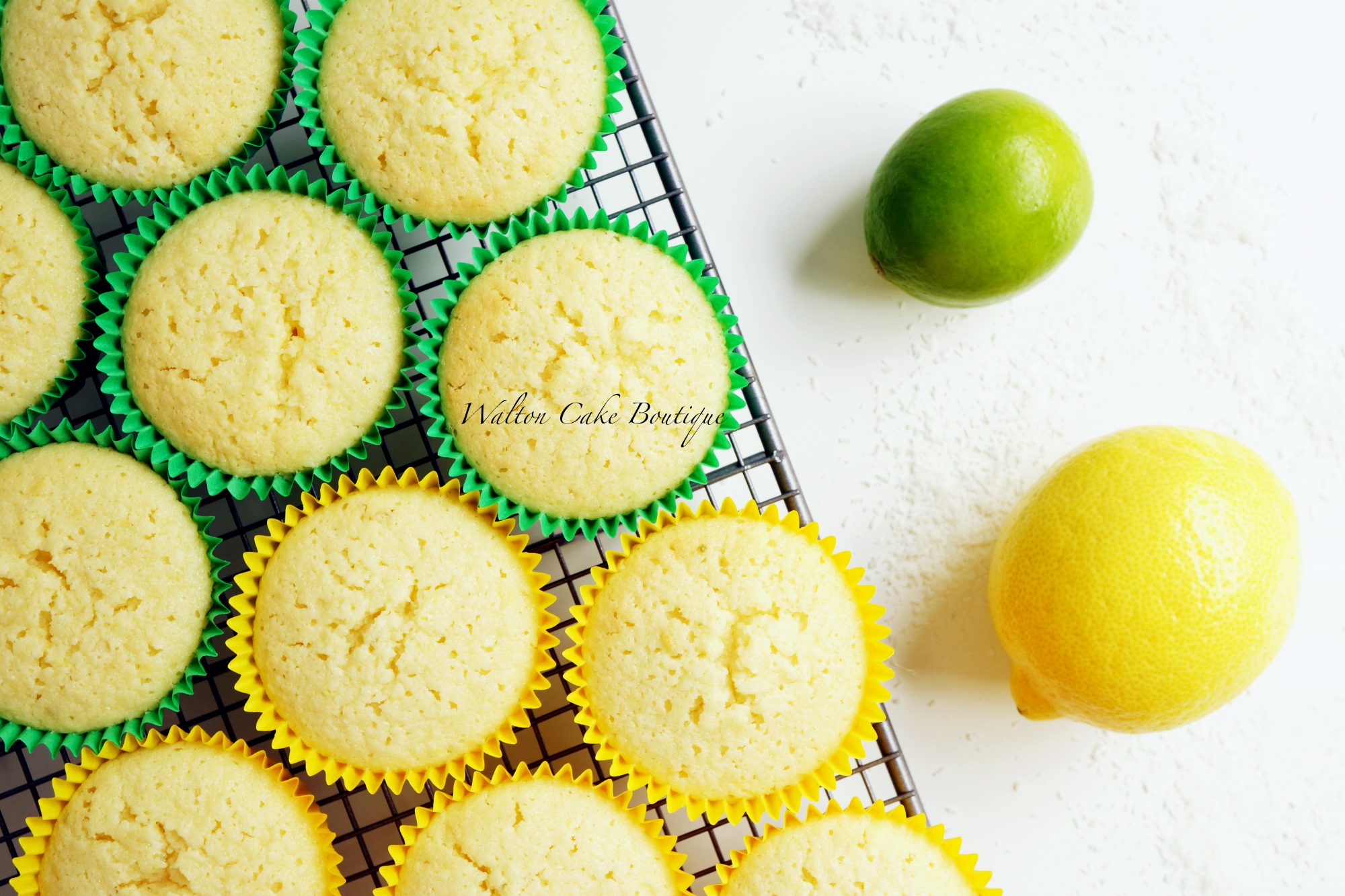 Lemon Lime Coconut Cupcakes