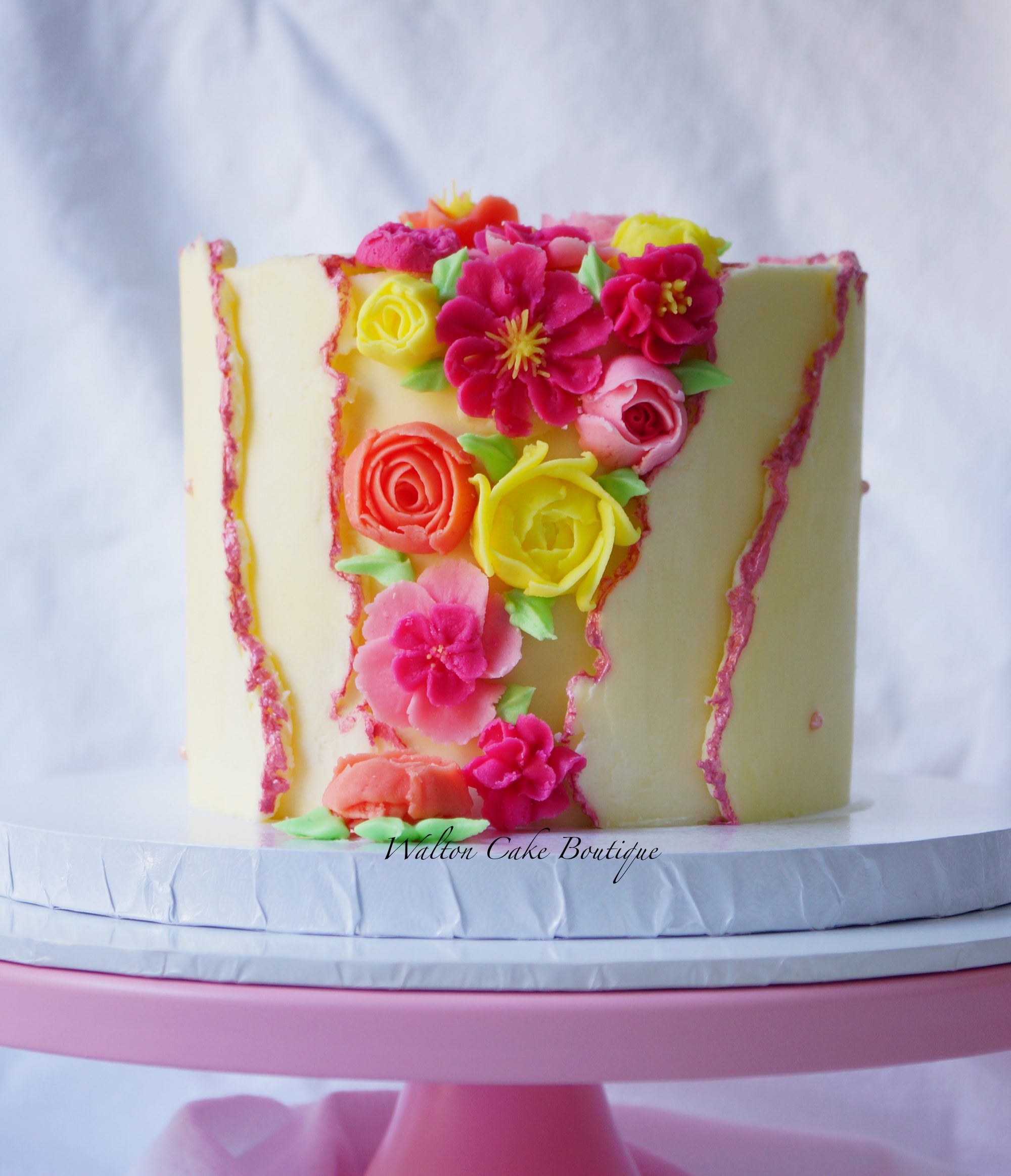 Smooth Sides & Sharp Edges on your Buttercream Cakes Using Acrylic Cake  Plates - Cakes by Lynz